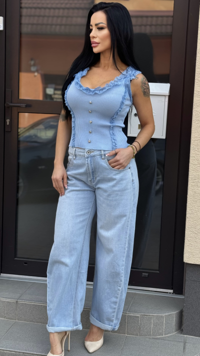 Dámské bledomodré tielko