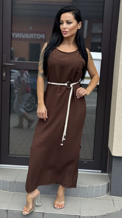 Dámské čokoládovohnedé šaty – Jessica