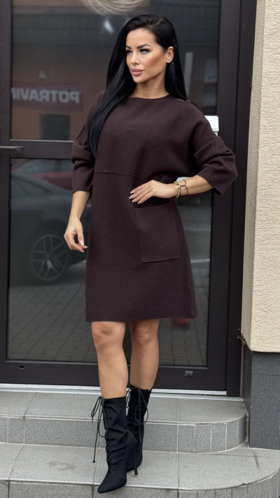 Hnedé šaty – Sabina