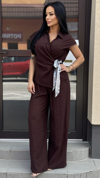 Hnedý letný komplet