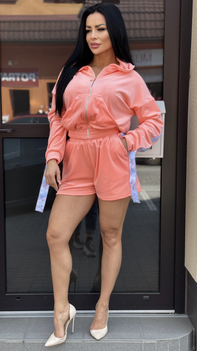 Oranžová kraťasová súprava 