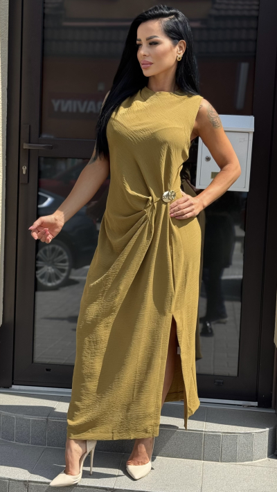 Zelené asymetrické šaty – Jana